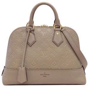 Louis Vuitton Monogram Implant Neo Alma PM Shoulder Bag Beige